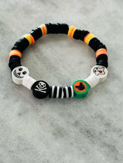 Halloween Clay bead bracelet