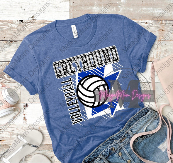 Youth Peaster Greyhound lightning Volleyball Tee
