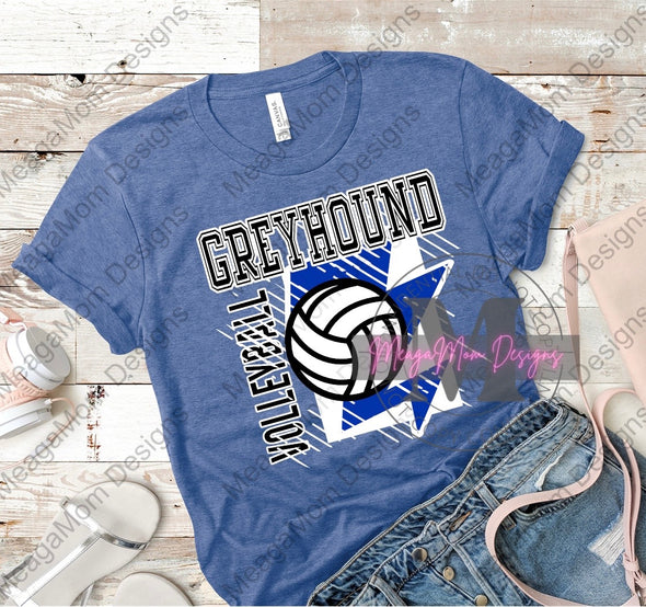 Peaster Greyhound lightning Volleyball Tee