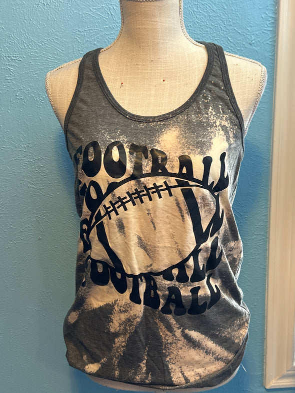 Women’s L bleached football tank