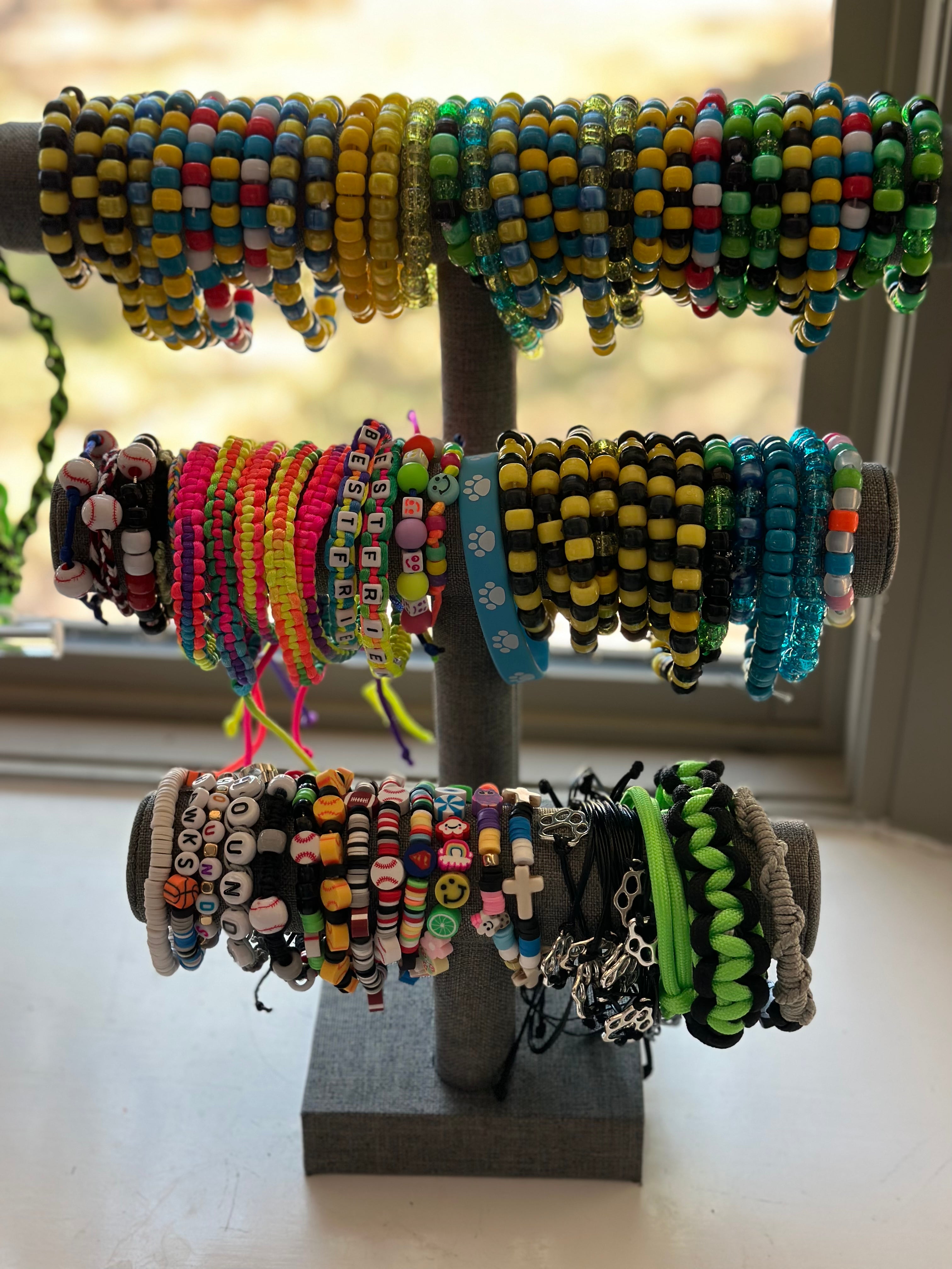 Clay bead bracelets