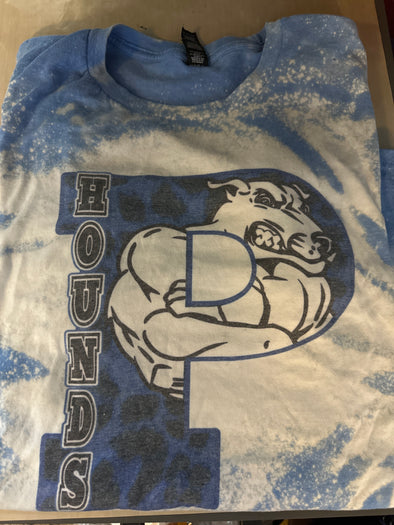 Adult XL tee leopard P bleached