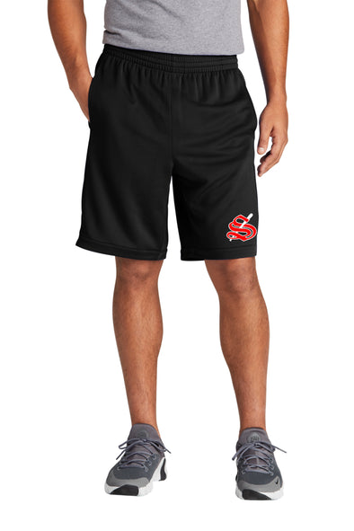 Mens Sport Tek Shorts with pockets STIX logo